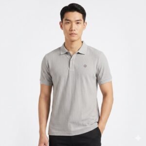 Ribbed-Polo-Shirt Hover Image